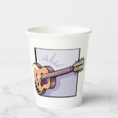 Retro Acoustic 12-String Gitarre Pappbecher (Vorderseite)