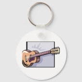 Retro Acoustic 12-String Gitarre Schlüsselanhänger (Rückseite)