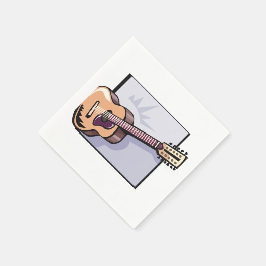 Retro Acoustic 12-String Gitarre Serviette (Ecke)