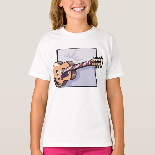 Retro Acoustic 12-String Gitarre T-Shirt (Vorderseite)