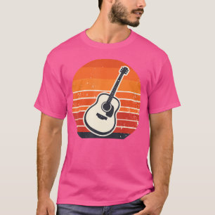 Retro Acoustic Gitarre Gitarrist Musikkapelle Musi T-Shirt