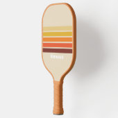 Retro Across Striping with Name Pickleball Schläger (Links)