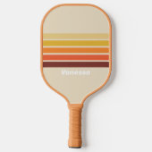 Retro Across Striping with Name Pickleball Schläger (Rückseite)