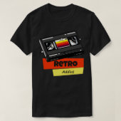 Retro Addict Video Cassette Tape 80er T-Shirt (Design vorne)