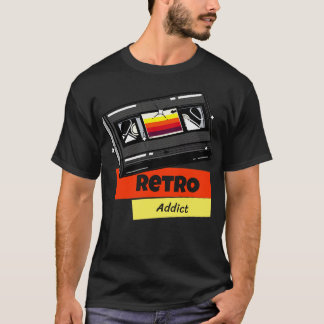 Retro Addict Video Cassette Tape 80er T-Shirt