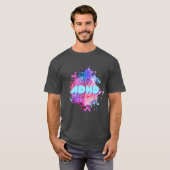 Retro ADHD Paint Spritzer Brain Shirt (Vorne ganz)