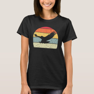 Retro Adler Vintage Adler Silhouette Vogel Tier T-Shirt