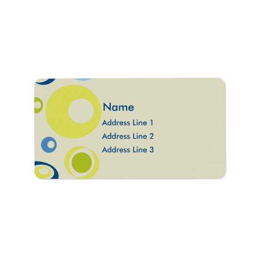 Retro Adressaufkleber (Vorne)