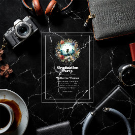 Retro Adventure erwartet Akryllische Graduierungsp Acryleinladungen