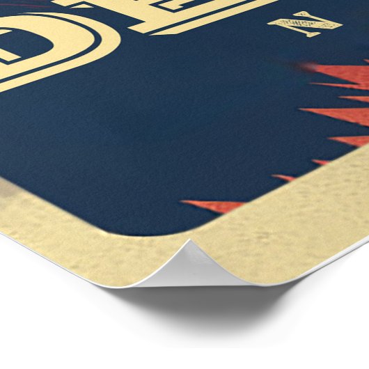 Retro Adventure in Death Valley (Nationalpark) Poster (Ecke)