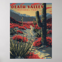 Retro Adventure in Death Valley (Nationalpark) Poster