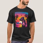 Retro Aesthetic American Staffordshire Terrier dog T-Shirt (Vorderseite)
