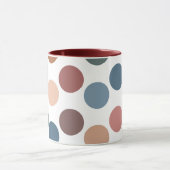 Retro Aesthetic Muted Color Spots Tasse (Zentrum)