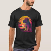 Retro Aesthetic Soft Coated Wheaten Terrier dog f T-Shirt (Vorderseite)