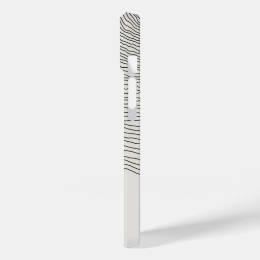 Retro aesthetic stripes minimal Monogram Case-Mate iPhone Hülle (Rückseite / Links)