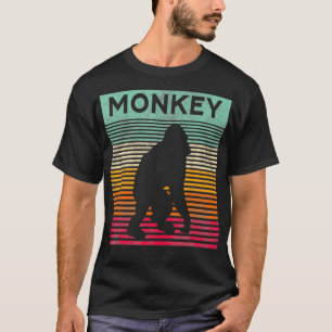 Retro Affe Vintag Apfelaffen T-Shirt