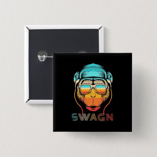 Retro-Affe wechseln Button (Vorne & Hinten)