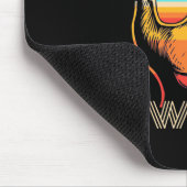 Retro-Affe wechseln Mousepad (Ecke)