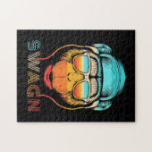 Retro-Affe wechseln Puzzle (Horizontal)