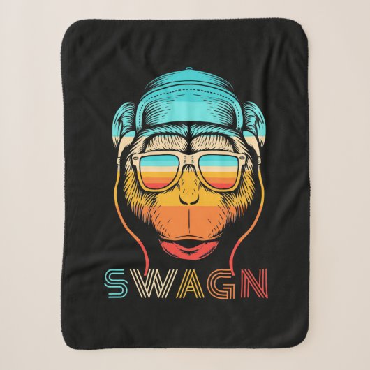 Retro-Affe wechseln Sherpadecke (Vorderseite)