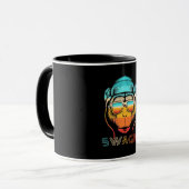 Retro-Affe wechseln Tasse (Vorderseite Links)