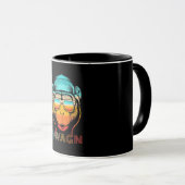Retro-Affe wechseln Tasse (VorderseiteRechts)