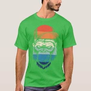 Retro-Affenrauchen T-Shirt