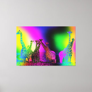 Retro Africa 1 Stretched Canvas Print Leinwanddruck