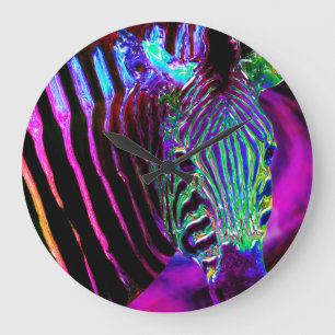 Retro Africa 3 Wall ucks & Numerary Options Große Wanduhr