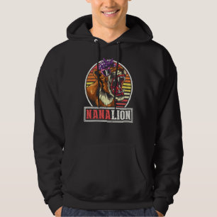 Retro Africa Safari Animal Family Mütter Day Nan Hoodie