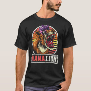 Retro Africa Safari Animal Family Mütter Day Nan T-Shirt