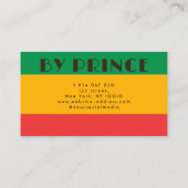 Retro African Flag African Braiding Braids Visitenkarte (Rückseite)