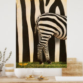 Retro African Mountain Zebra Poster - Teil 1 (Küche)