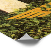 Retro African Mountain Zebra Poster - Teil 1 (Ecke)