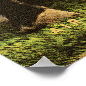 Retro African Mountain Zebra Poster - Teil 2 (Ecke)