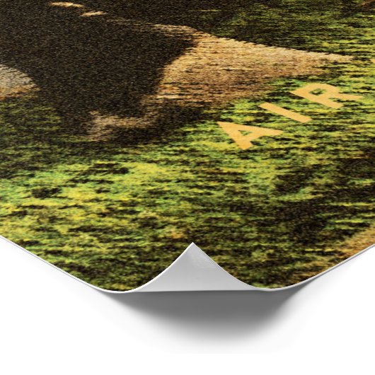 Retro African Mountain Zebra Poster - Teil 2 (Ecke)