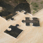 Retro Afrikanischer Löwe Szenisch Puzzle (Seite)