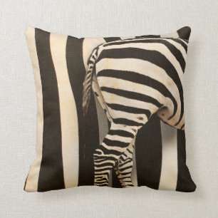 Retro-afrikanisches Mountain-Zebra-Wurfkissen Kissen