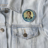 Retro-Ähnlicher Wellen-Knopf Obama Button (Beispiel)