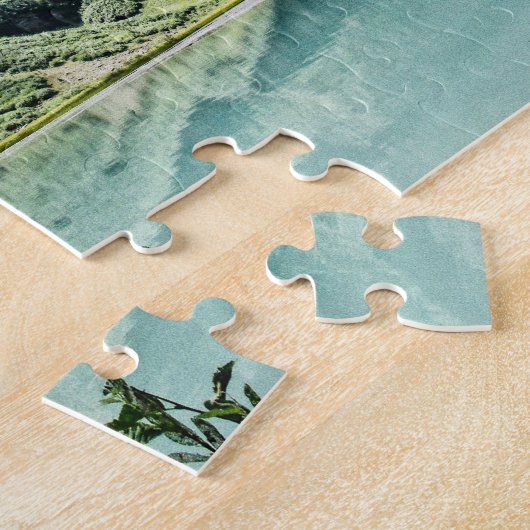 Retro-Ähnliches Bild-Puzzlespiel Banffs Lake Puzzle (Seite)