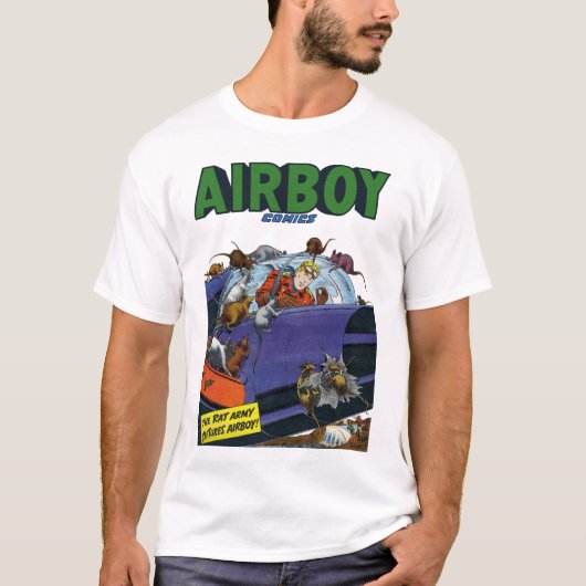 Retro Airboy Comics T-Shirt (Vorderseite)