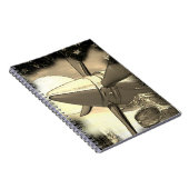 Retro Aircraft Art Technica Notebook Notizblock (Rechte Seite)