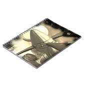 Retro Aircraft Art Technica Notebook Notizblock (Linke Seite)