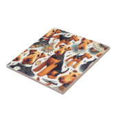 Retro Airedale Terrier Seamless Fliese (Seite)