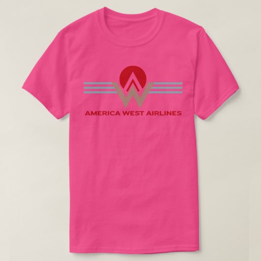 Retro Airlines America West Airlines T-Shirt (Design vorne)