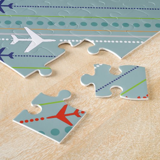 Retro Airplane Pattern Puzzle (Seite)