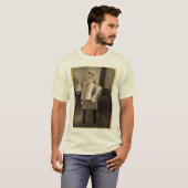 Retro Akkordeon-Mädchen T-Shirt (Vorne ganz)