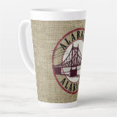 Retro Alabama Bridge Briefmarke Milchtasse (Linke Ecke)