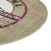 Retro Alabama Bridge Briefmarke Schneidebrett (Ecke)