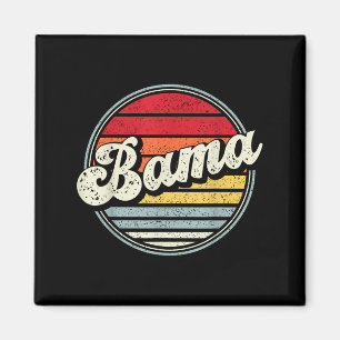 Retro Alabama Zuhause Staat Cool 70er Style Sunset Magnet